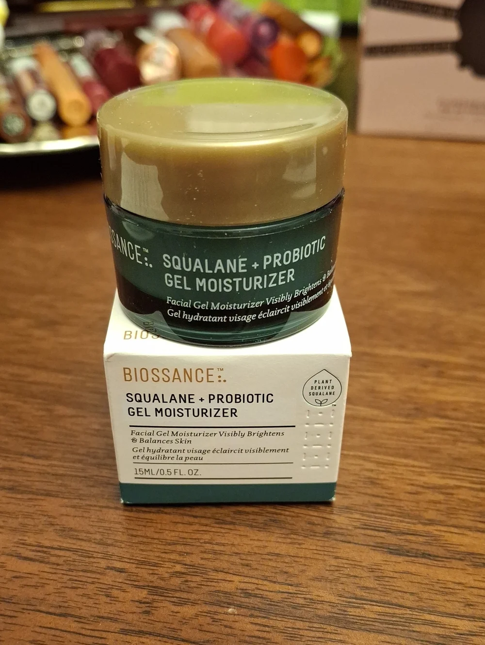 Biossance Squalane +Probiotic  Gel Moisturizer Jar 15ml New Jar